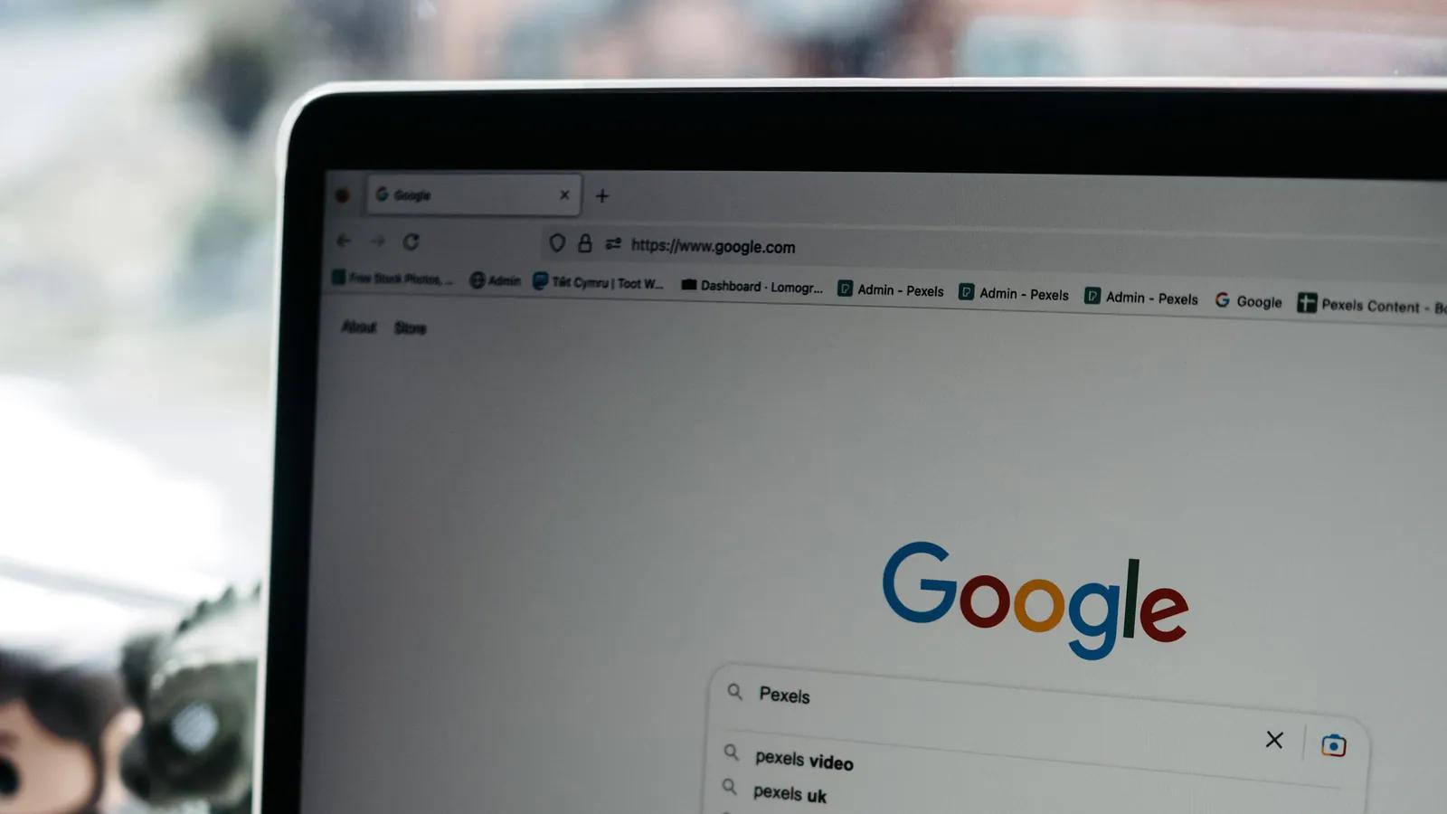 A search box open on a laptop screen, where demand that already exists gets typed out