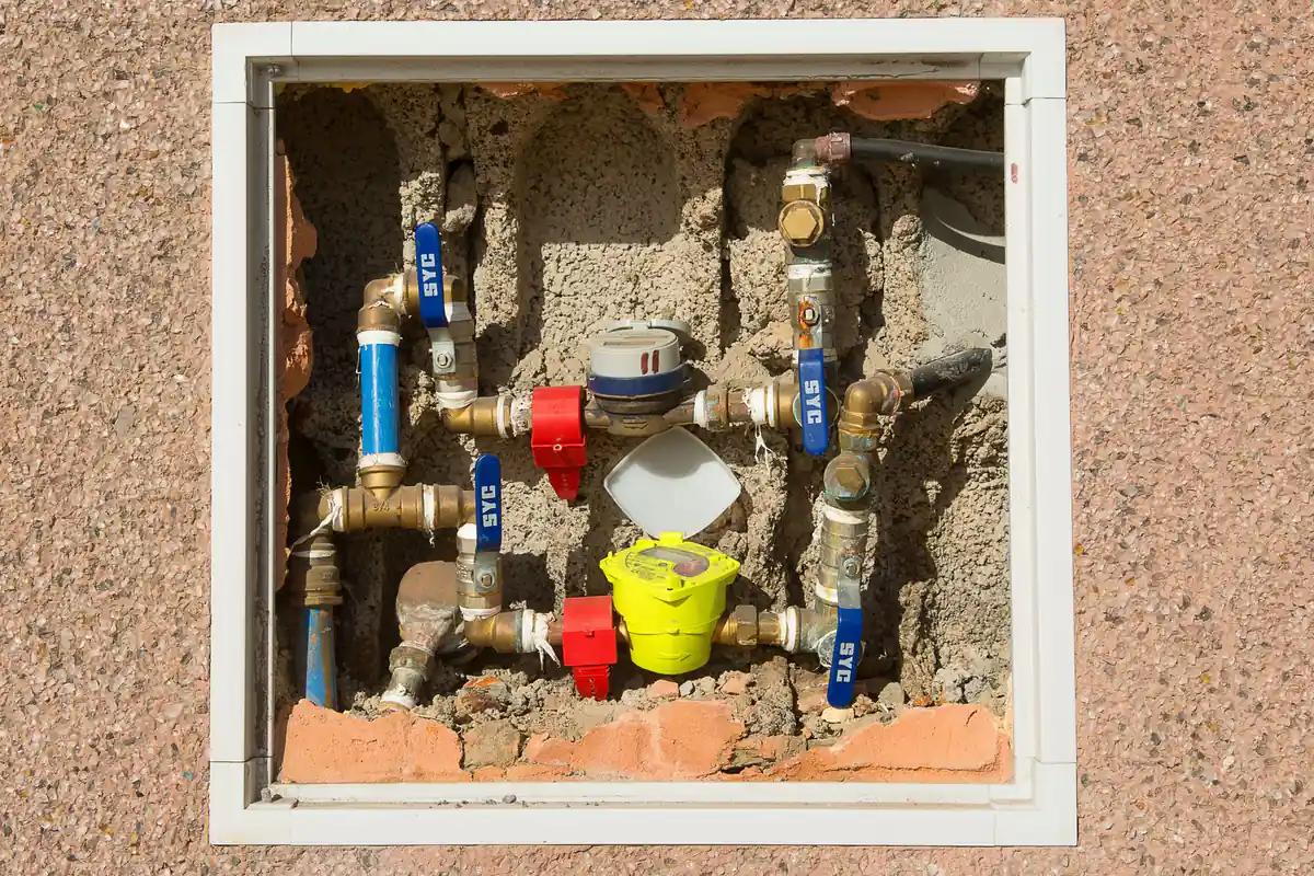 A water meter in a wall, measurement you only trust once you check it