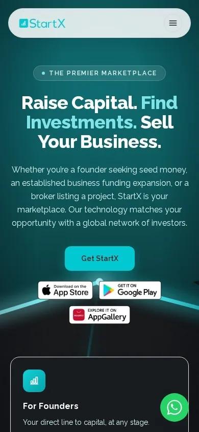 StartX on a mobile phone
